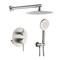 Kibi Circular Pressure Balanced 2-Function Shower System with Rough-In Valve, Brushed Nickle KSF403BN - alternate 1